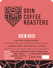Load image into Gallery viewer, Brew Bags East Java Walida Natural
